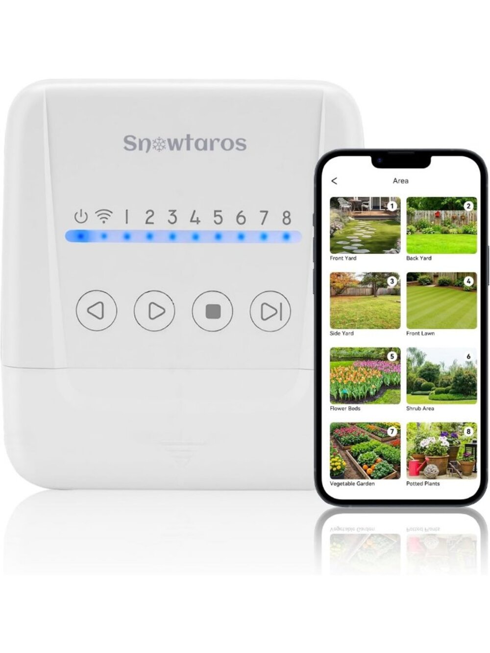 Smart WiFi Sprinkler System Controller for 8 Zones - Automated Irrigation Timer